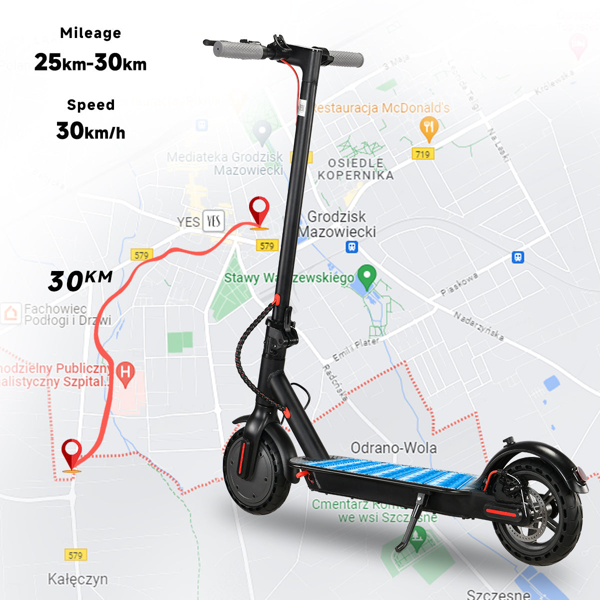 VoltStrider™ Esprit Urban Eight – 8.5" Smart Electric Scooter