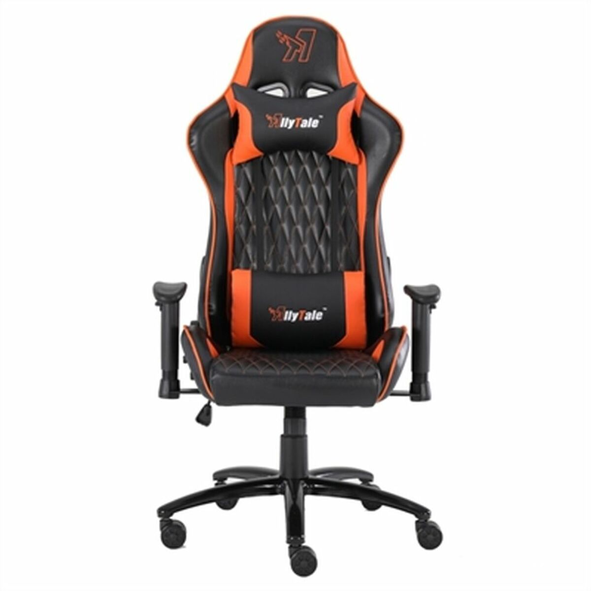 ALLYTALE TARO Gaming Chair – Orange (Negro/Naranja Variant) – Vibrant Ergonomic Seat for EcoTechShoppy's Tech &amp; Lifestyle