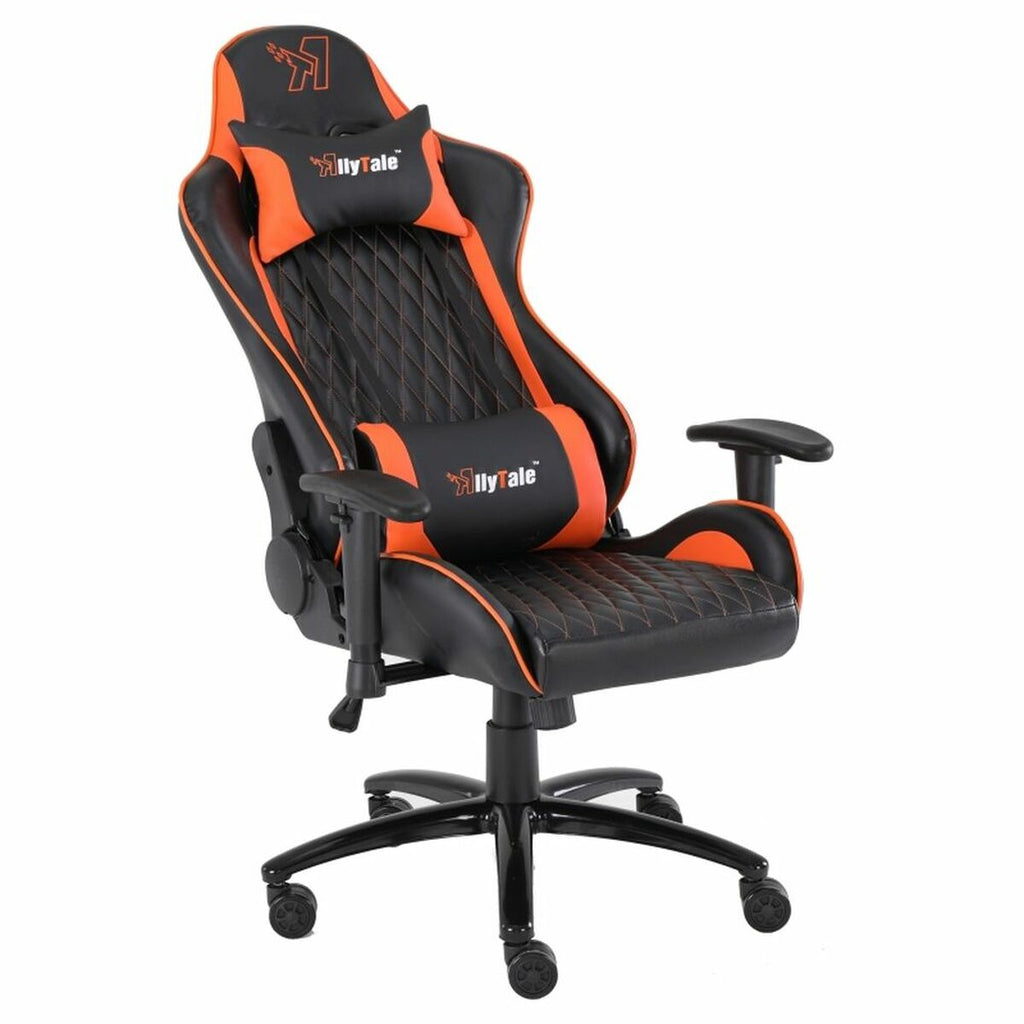ALLYTALE TARO Gaming Chair – Orange (Negro/Naranja Variant) – Vibrant Ergonomic Seat for EcoTechShoppy's Tech &amp; Lifestyle