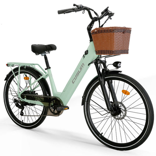 CYSUM X-City Women's E-Bike 26" – Step-Through, 250W, 48V 10Ah