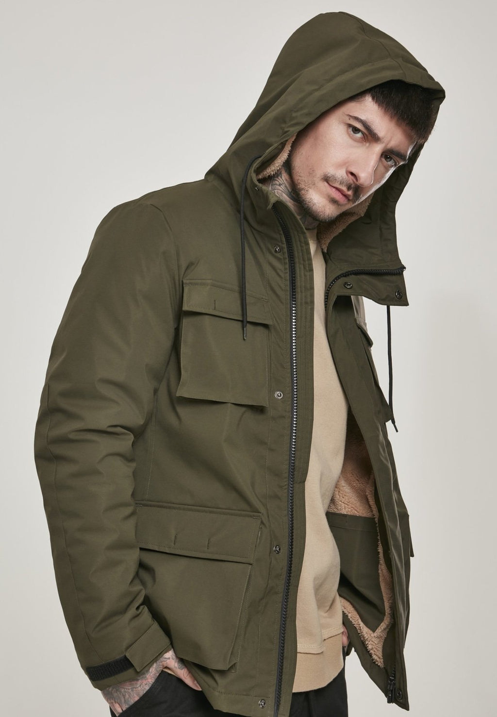 Authentic Hooded Field Jacket - Dark Olive