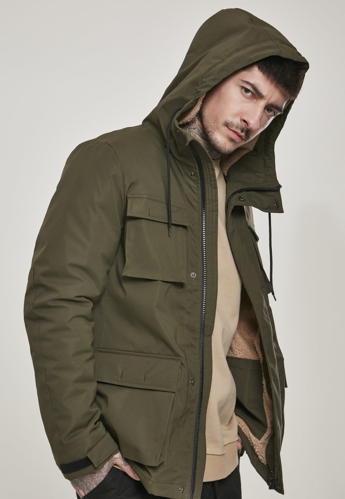 Authentic Hooded Field Jacket - Dark Olive