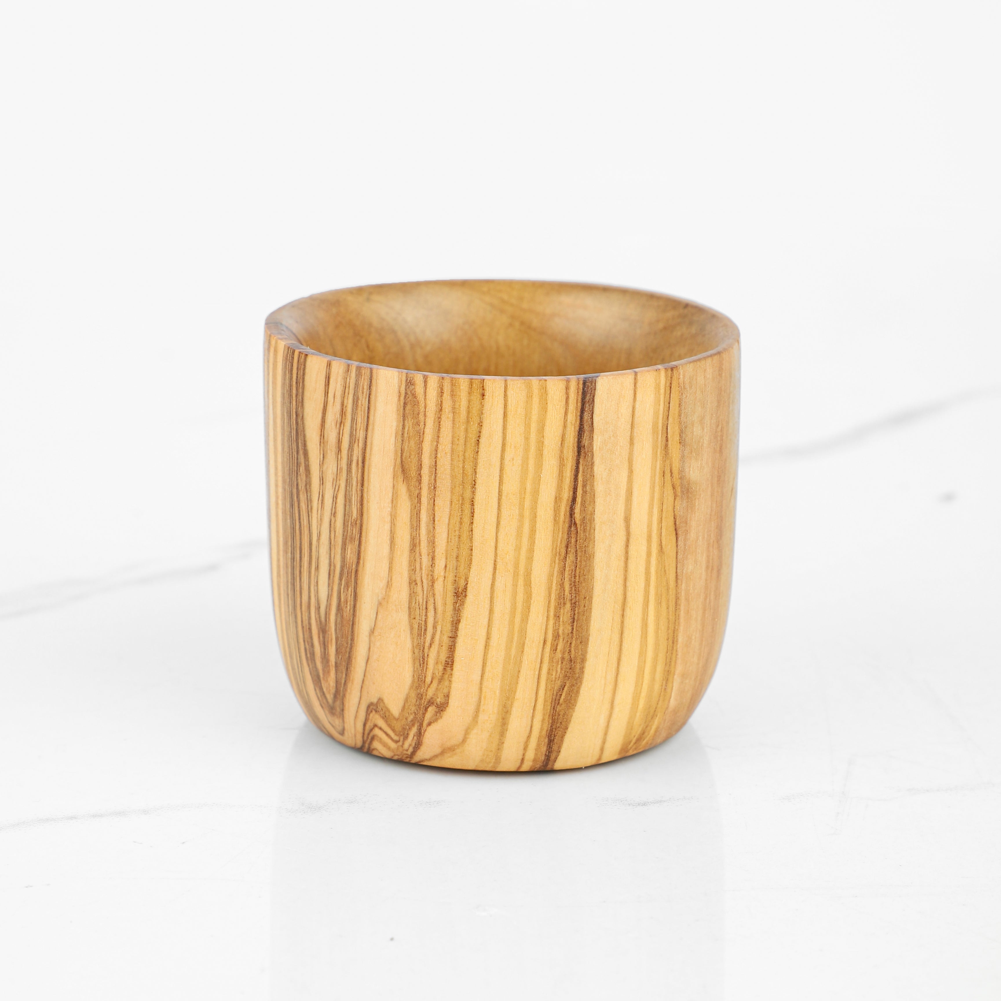 Olive Wood Drinking Cup Rustic Eco-Friendly Handcrafted