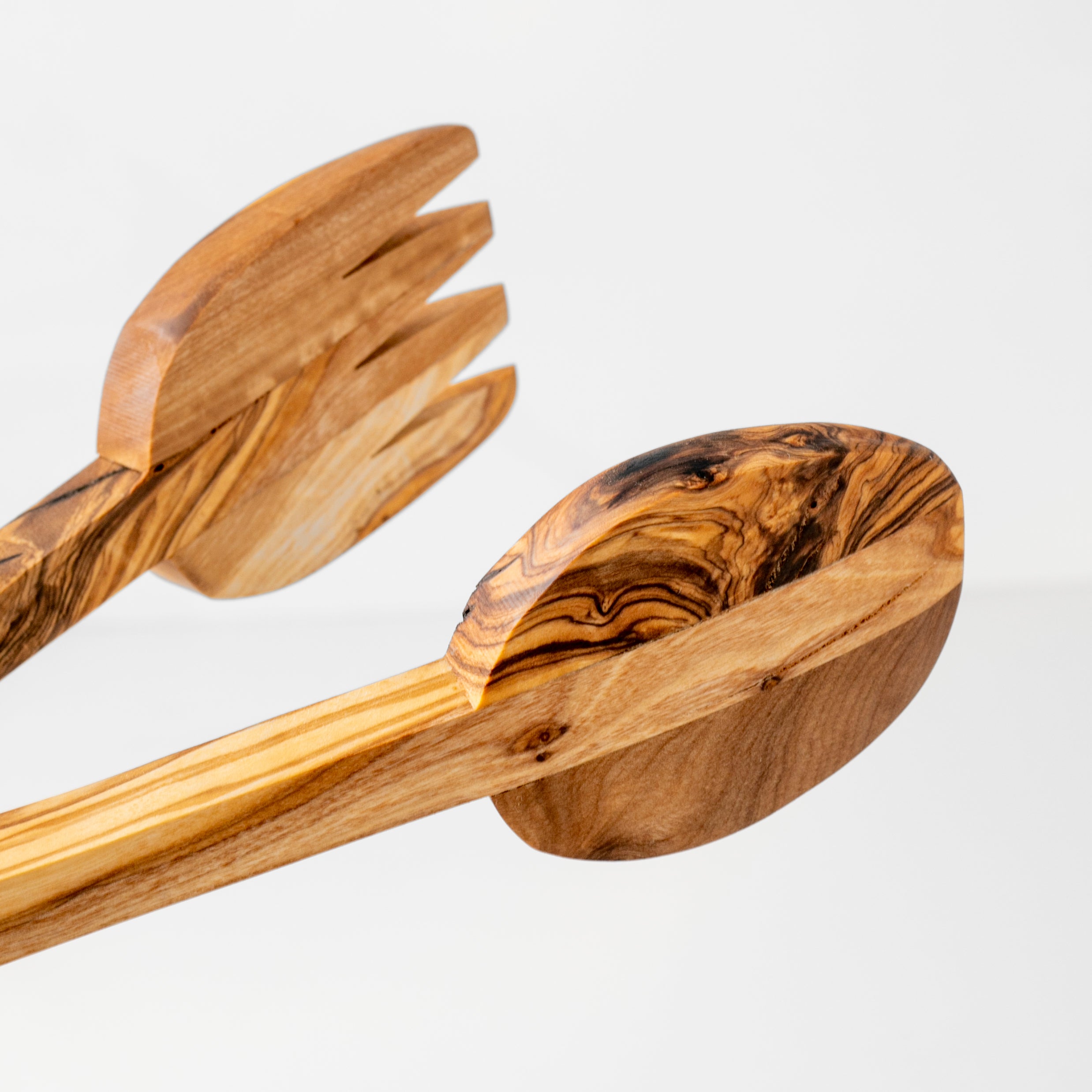 Olive Wood Salad tongs / BBQ tongs
