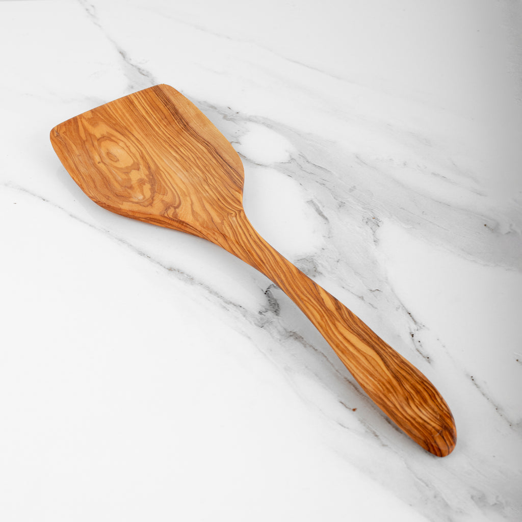 Handmade Olive Wood Shovel Spoon 15.75"