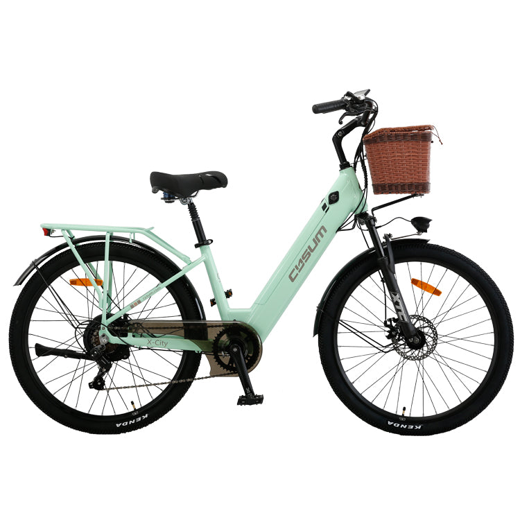 CYSUM X-City Women's E-Bike 26" – Step-Through, 250W, 48V 10Ah