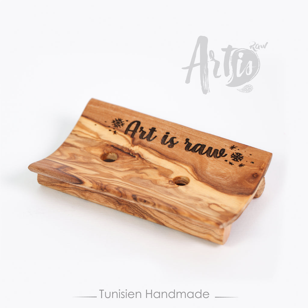 Handcrafted Olive Wood Soap Dish