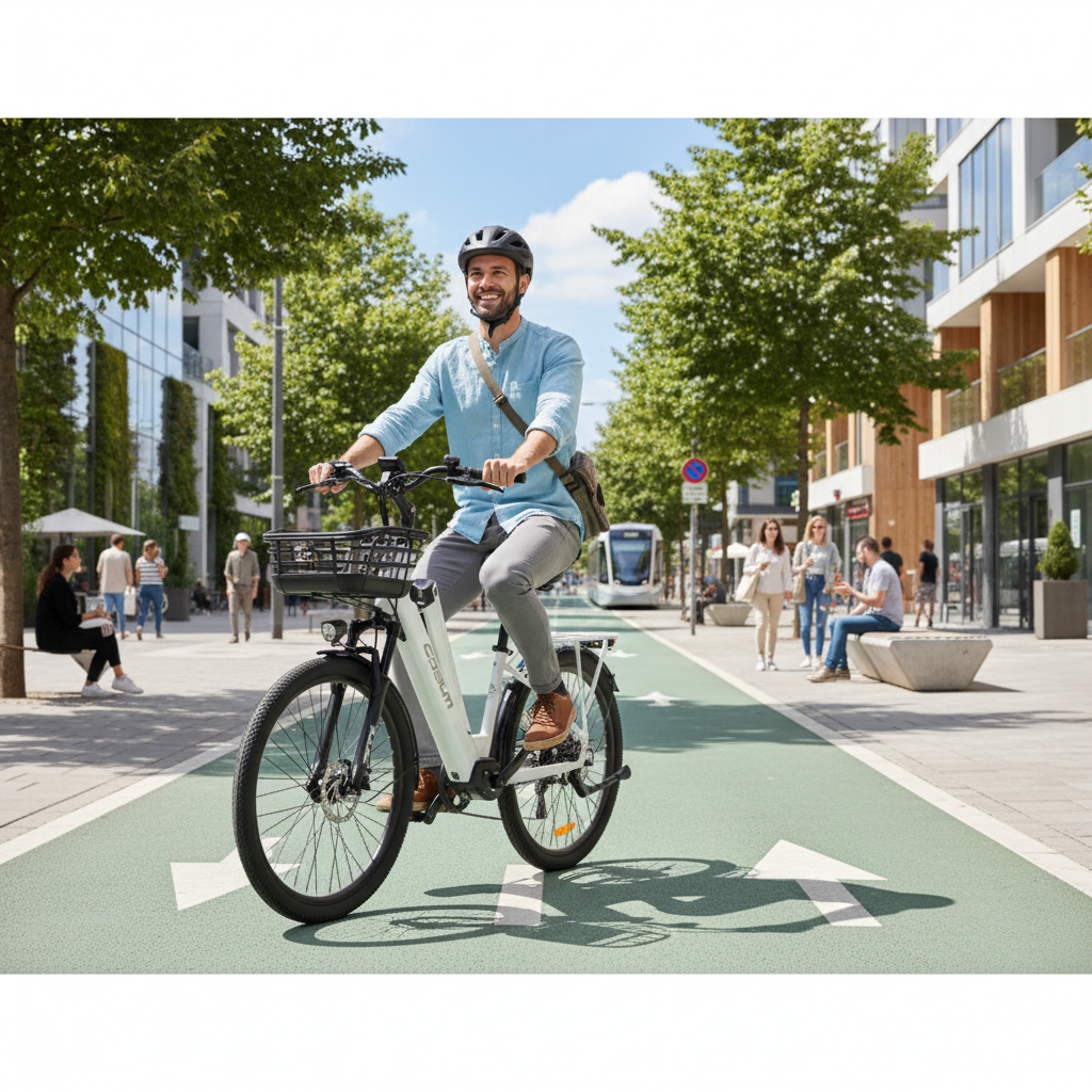 Featured Collection Hero - Man Riding E-Bike