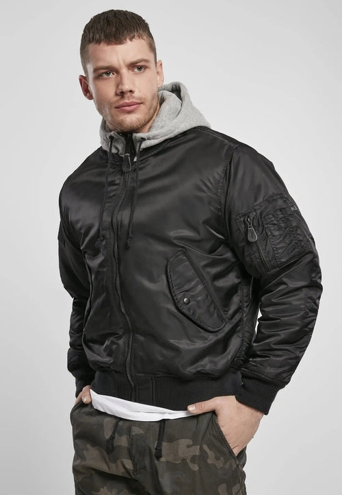 Hooded MA1 Bomber Jacket