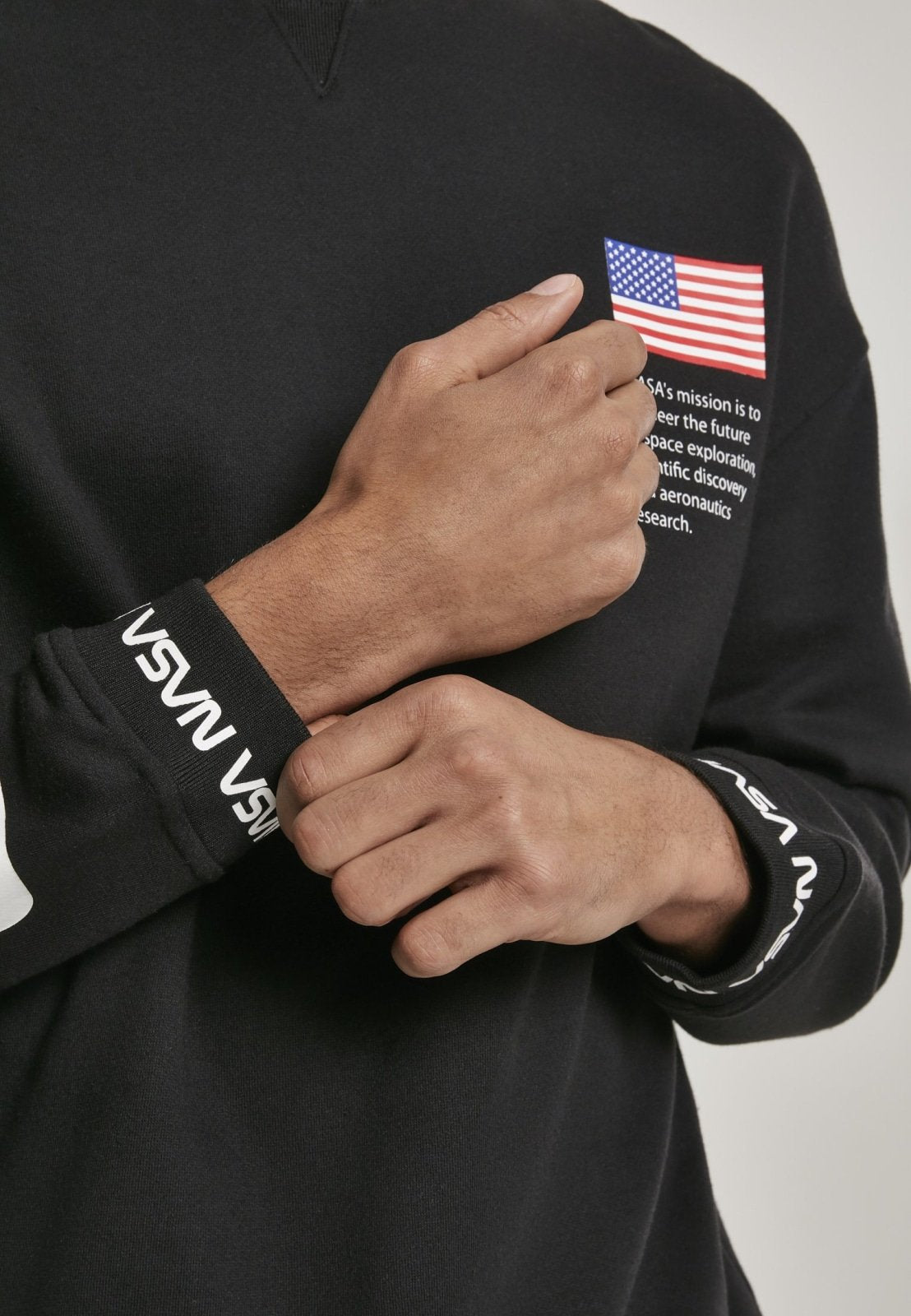 NASA Oversize Crewneck Sweater