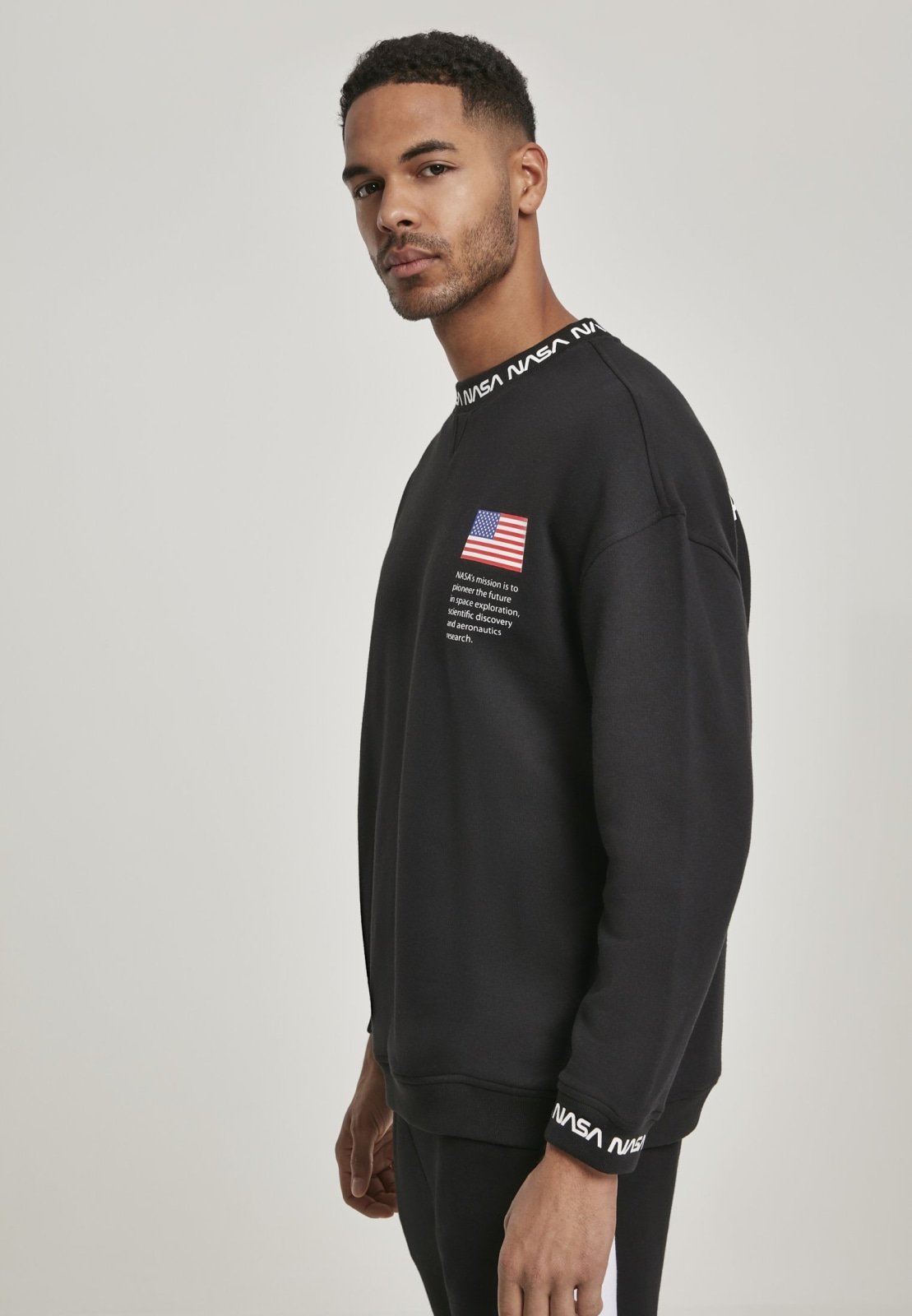 NASA Oversize Crewneck Sweater