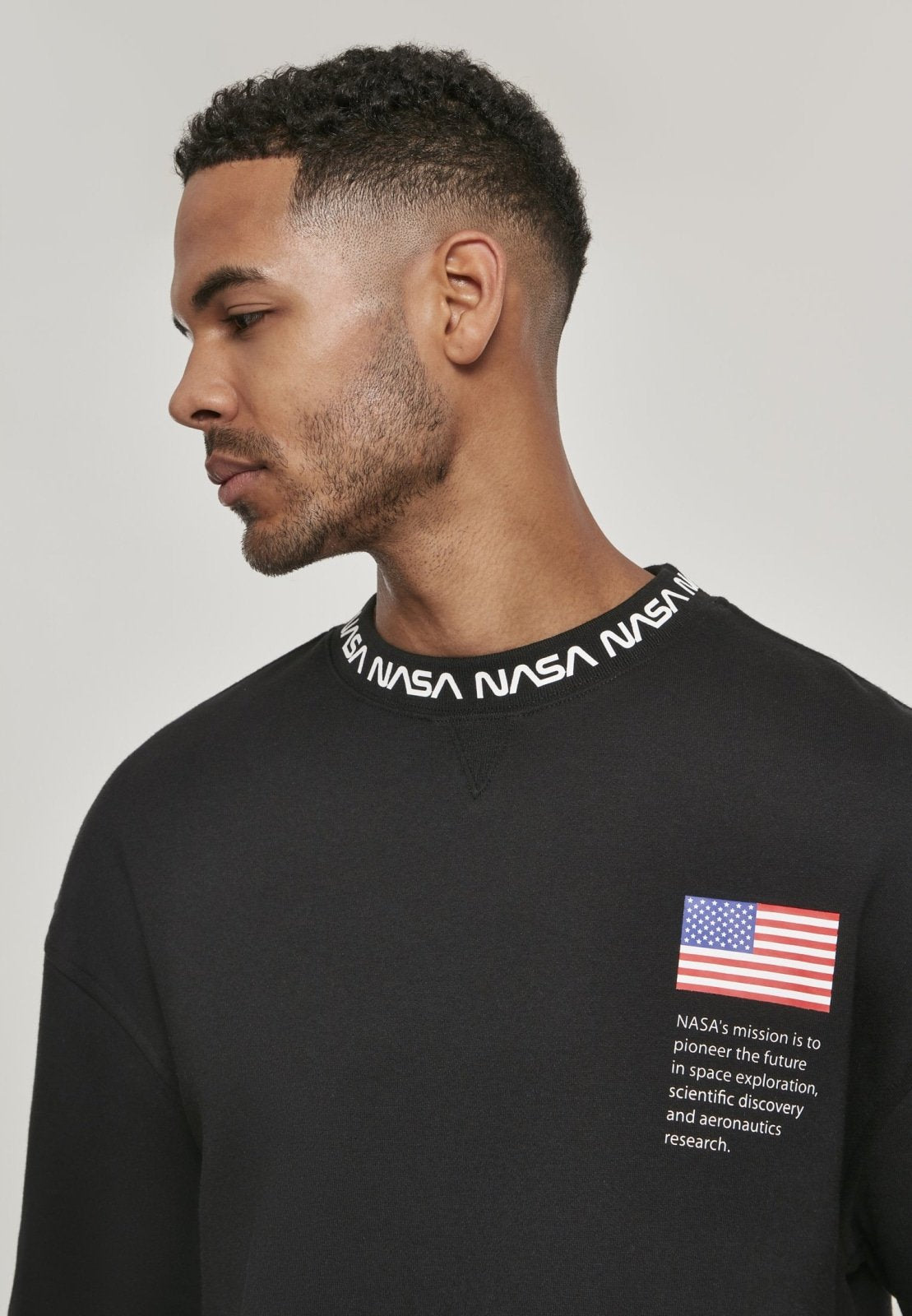 NASA Oversize Crewneck Sweater