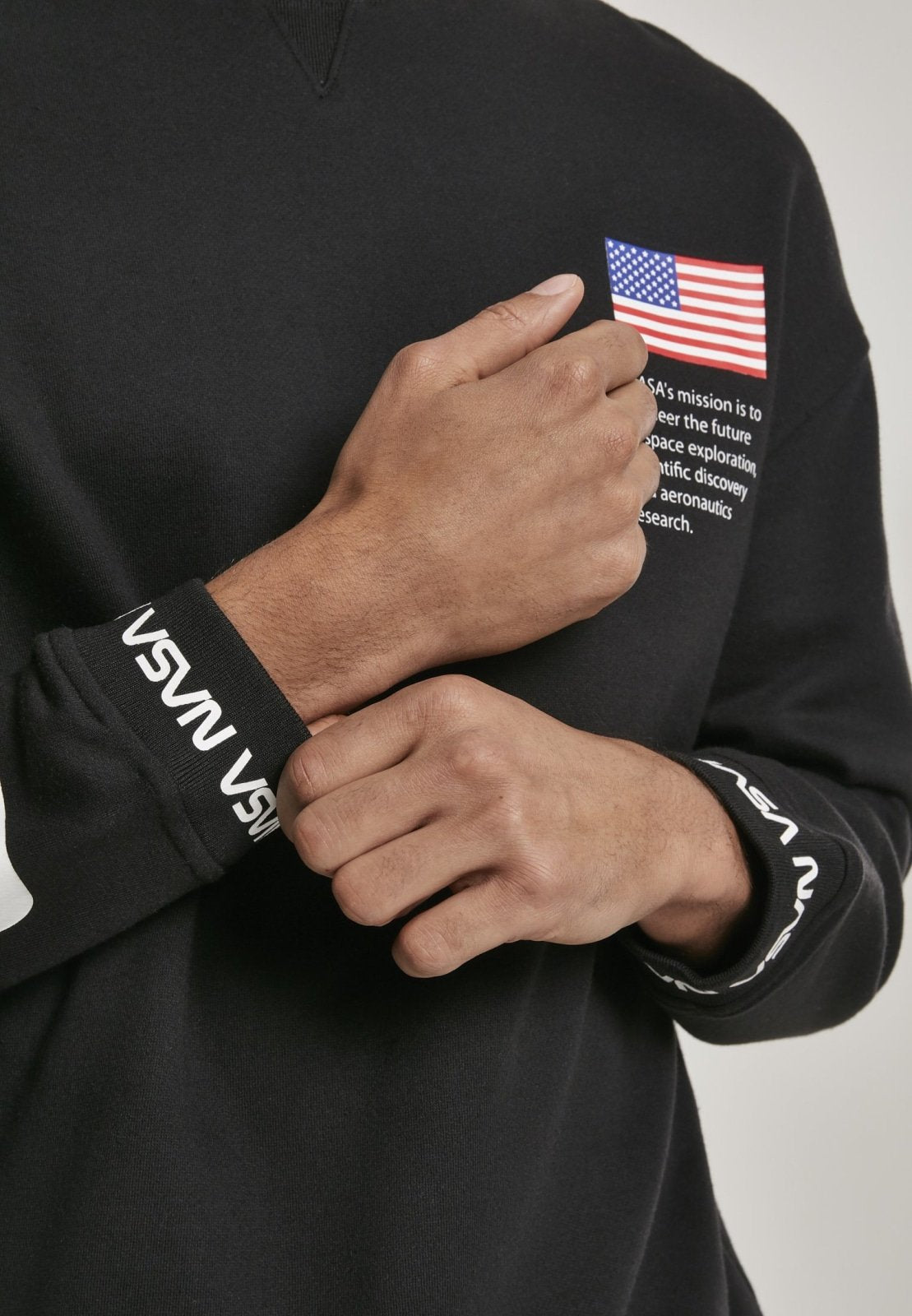 NASA Oversize Crewneck Sweater